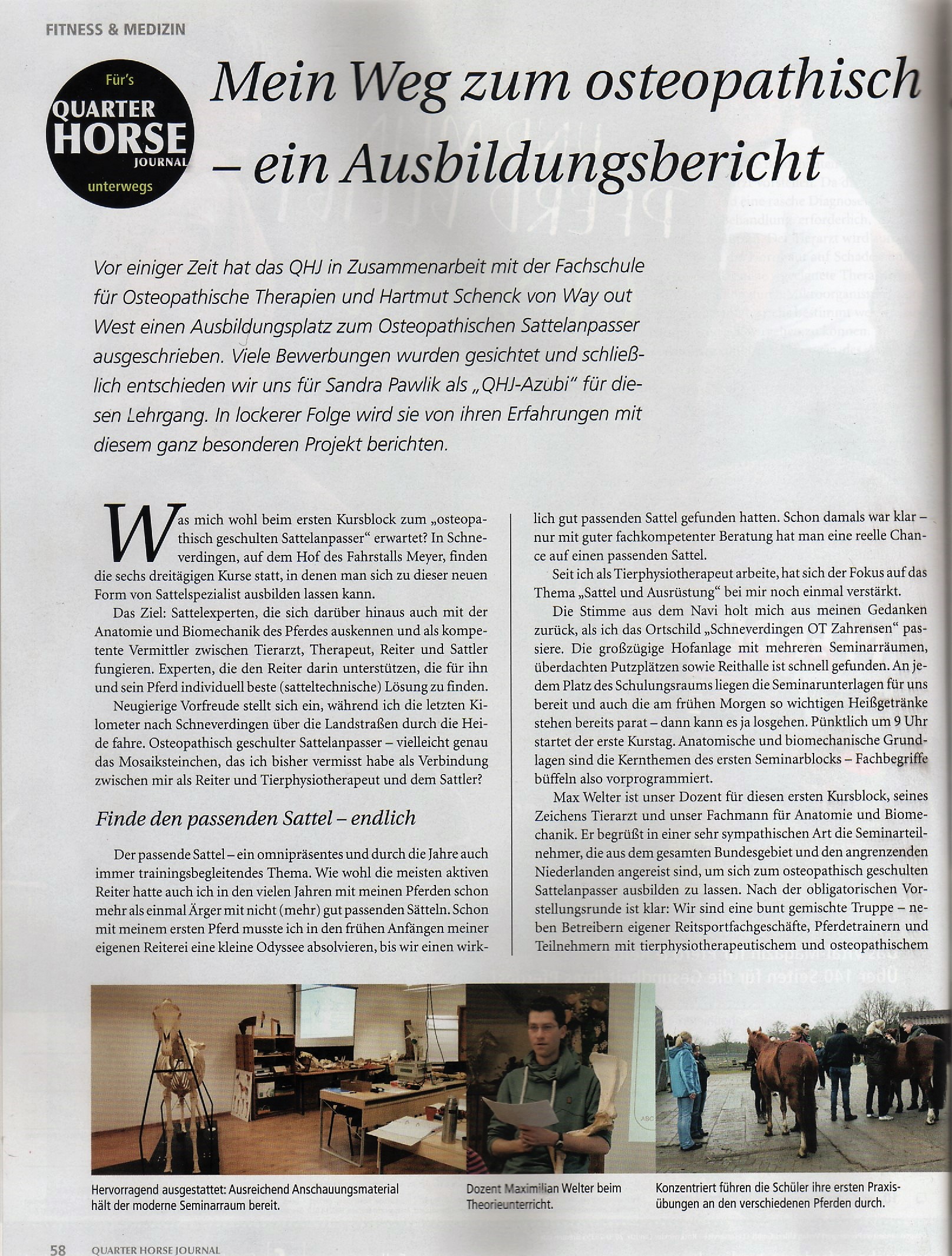 QHJ 05/2017 -Sattelanpasser Kurs 1 Seite 1